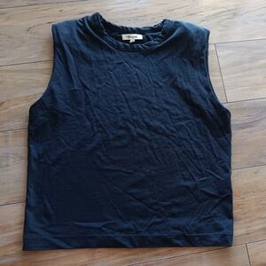 Madewell Sleeveless Navy Top